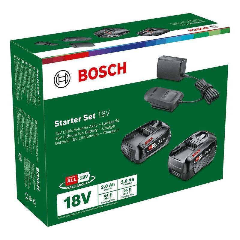 Bosch 18V Alliance Starter Set Caricabatteria compatto AL 18V-20 e batteria  PBA 18V 2,5 Ah W-B, nero - Worldshop